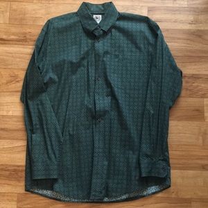 Green cinch button down